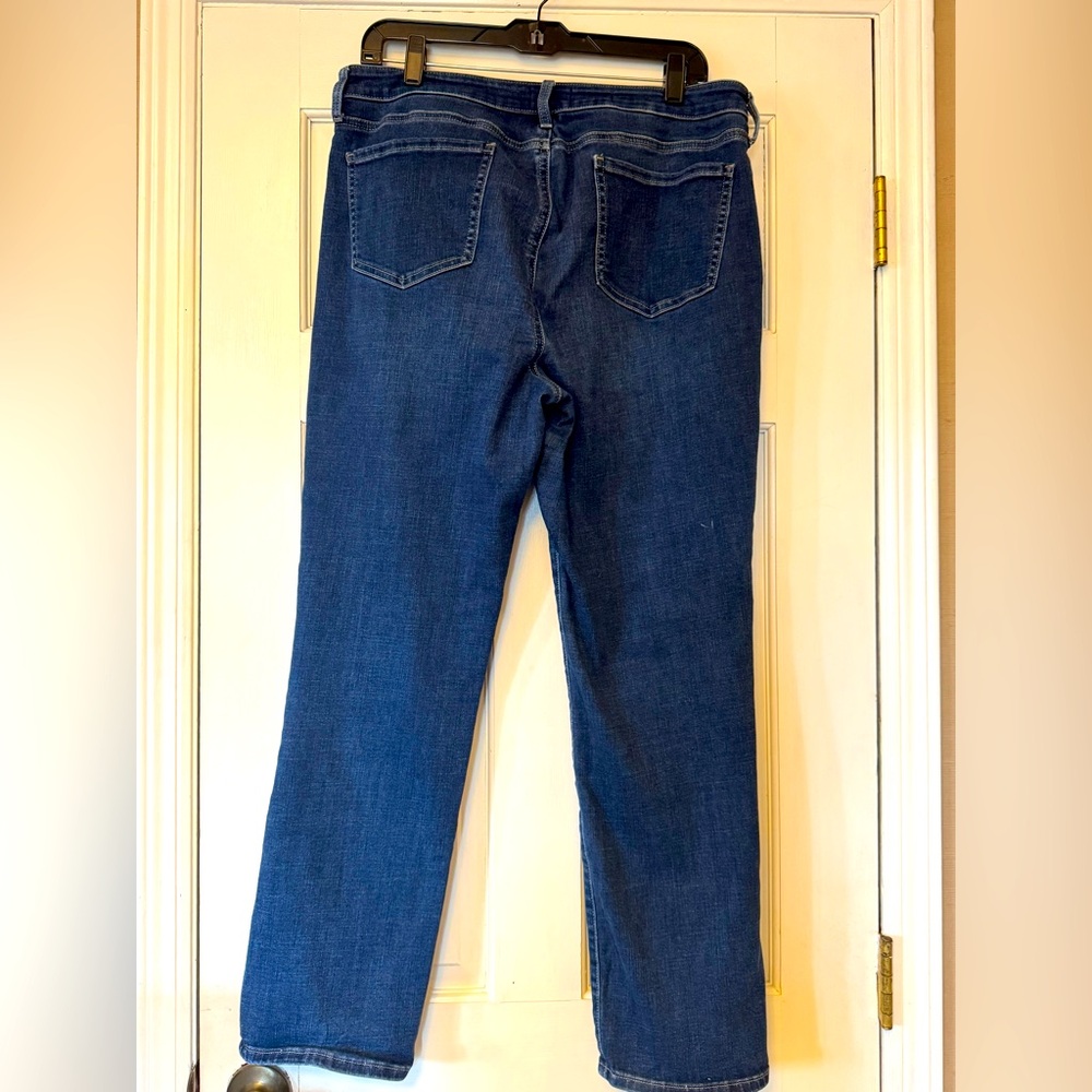 NYDJ Women's Straight Leg Jeans - Dark Blue - Picture 2 of 7